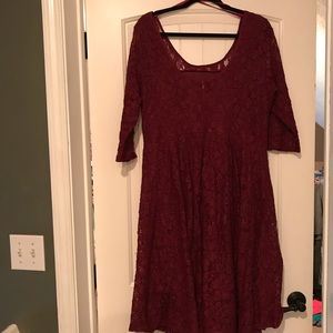 Beautiful Garnet Lace Dress